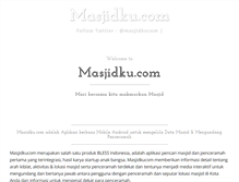 Tablet Screenshot of masjidku.com